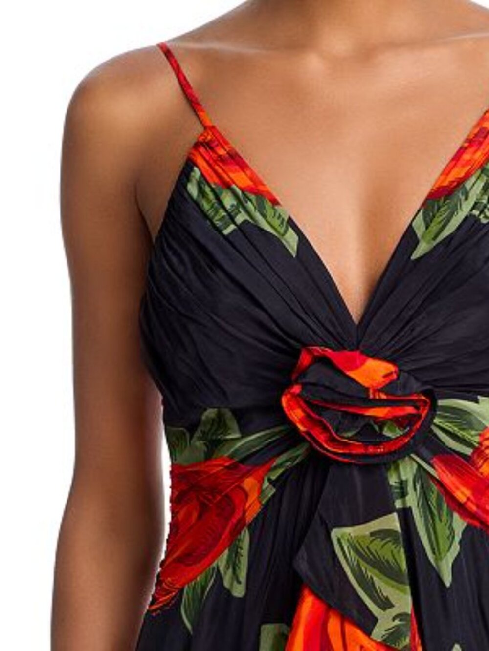 FARM‎ Rio Latin Roses Black Flower Dress - Picture 6 of 7